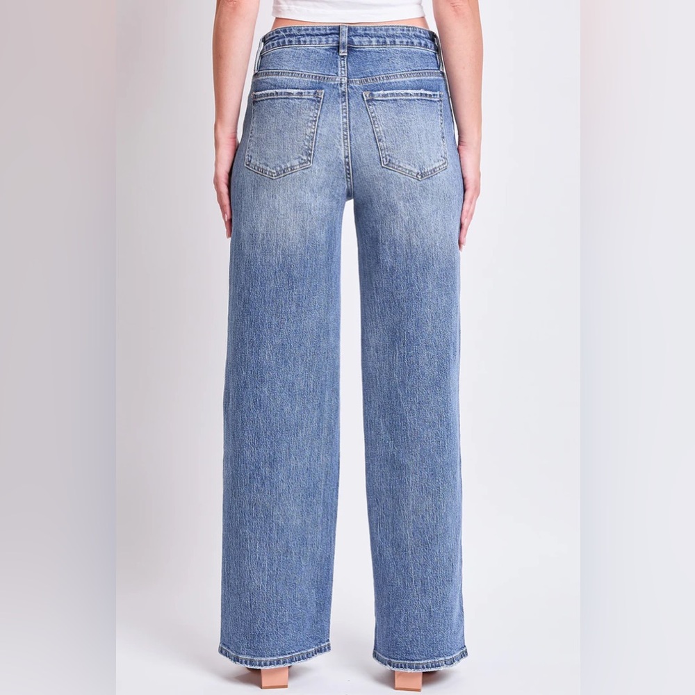 WOMEN'S BELLA HIGH RISE WIDE LEG JEANS - Picture 4 of 6
